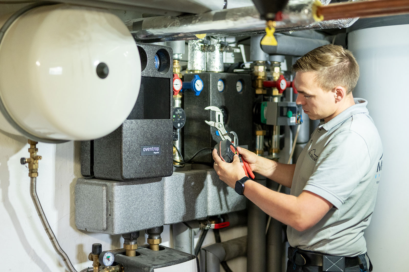 Wartung einer Heizungsanlage durch Mac Metzler, Katzenelnbogen